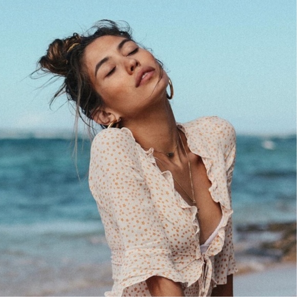 For Love And Lemons Tops - NWT For Love and Lemons Aurora Star Tie Top